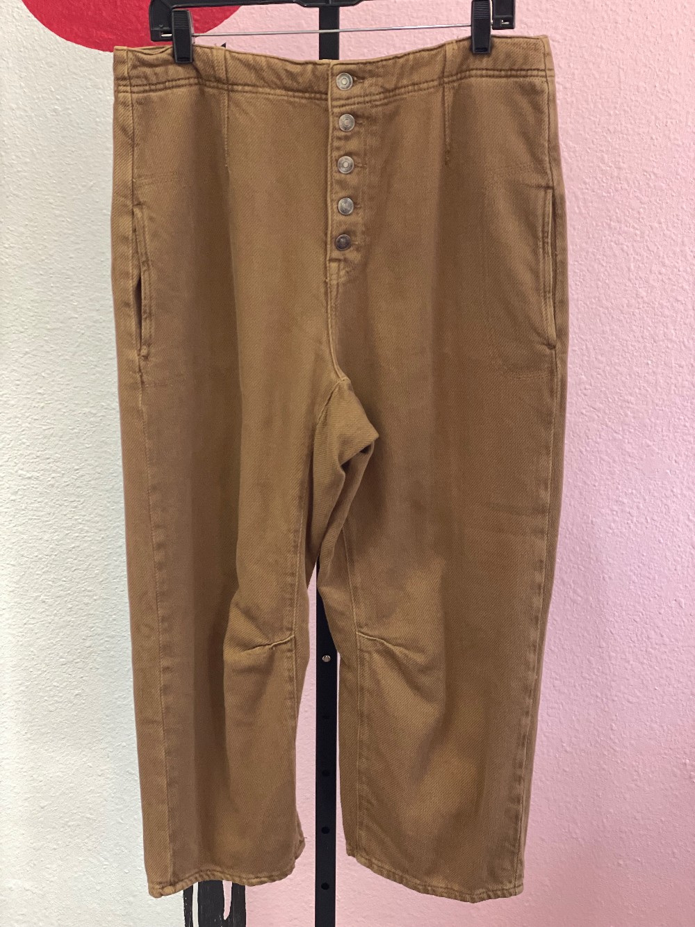 We the Free Textured Barrel Leg Jeans