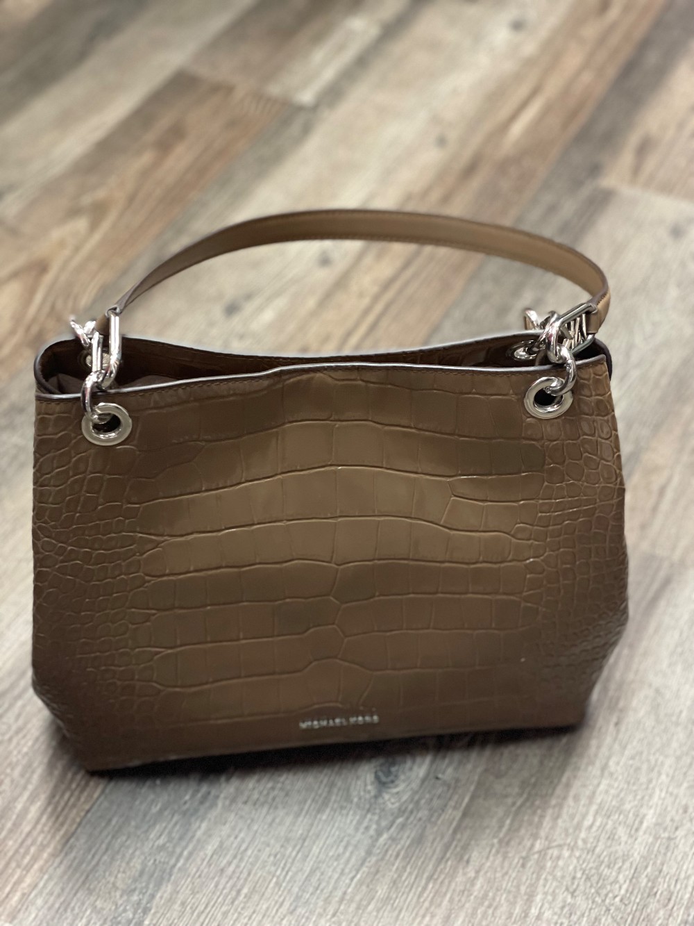 Michael Kors Kensington Patent Croc Handbag