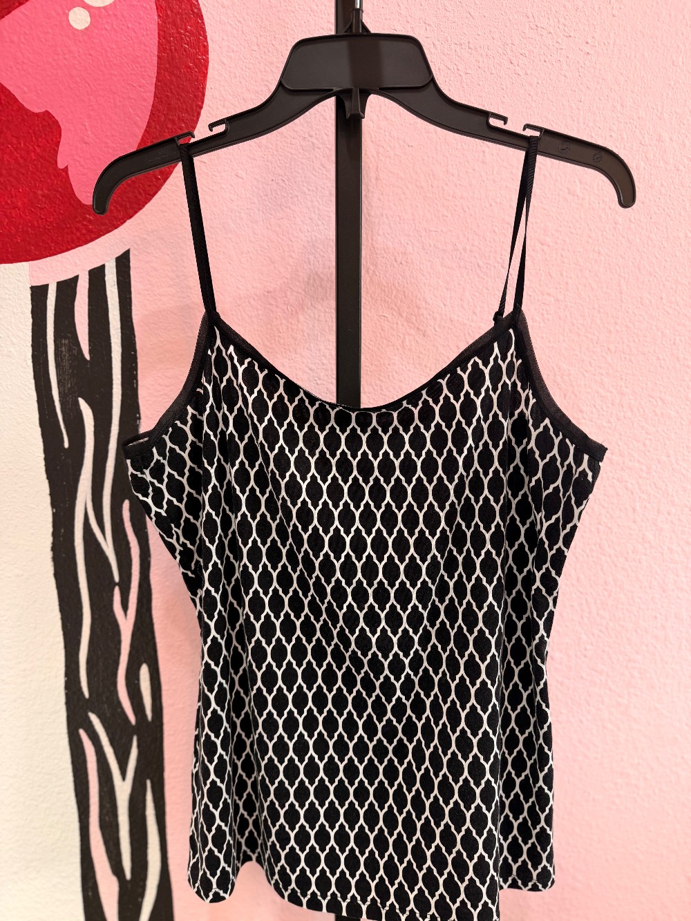 Ann Taylor Quatrefoil Cami Tank Top
