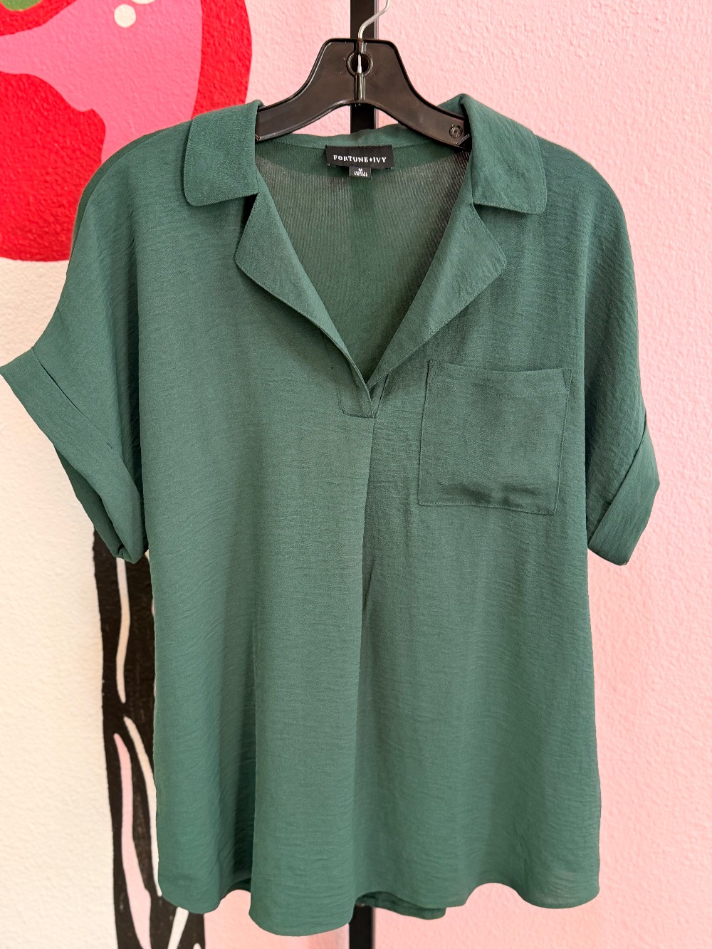 Fortune + Ivy V Neck Top