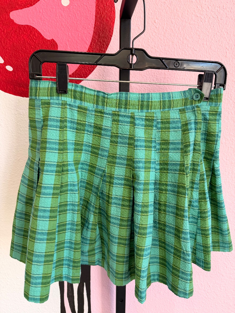 Urban Outfitters Plaid Pleated Mini Skirt