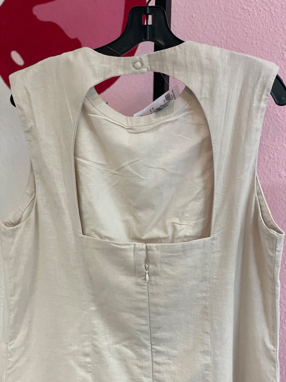 Abercrombie Linen Open Back Sheath Dress