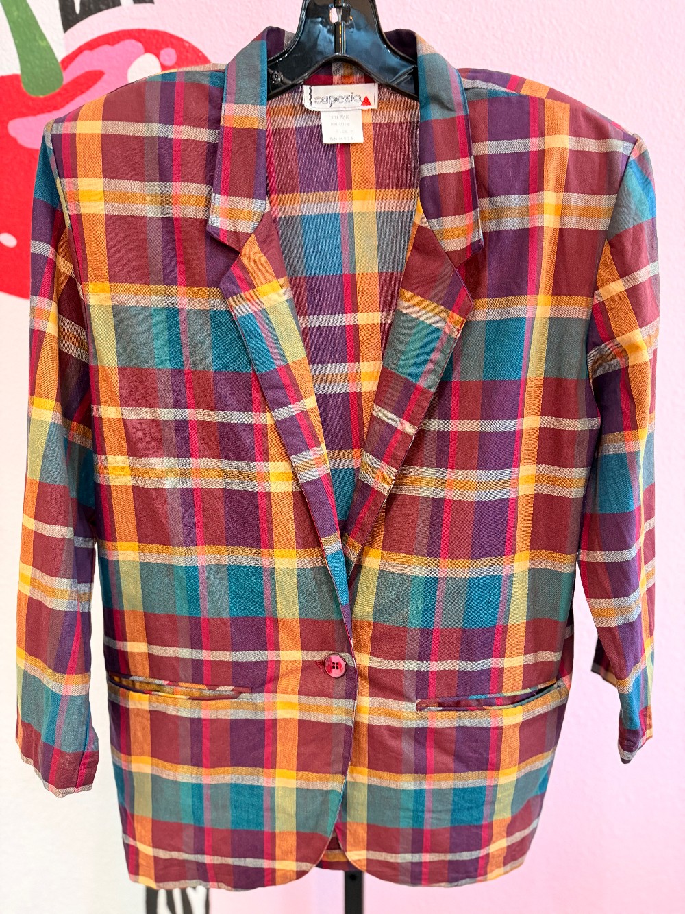 Capezio Plaid Blazer
