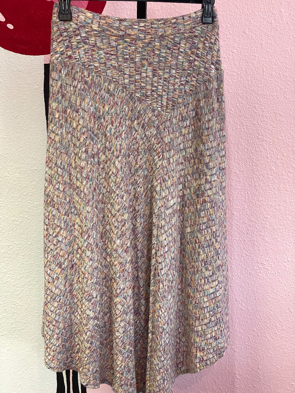 Vanessa Virginia Ribbed Assymetrical Maxi Skirt