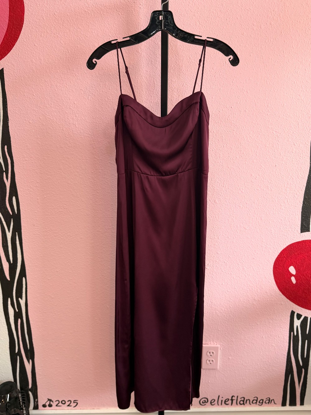 Abercrombie & Fitch Satin Maxi Dress