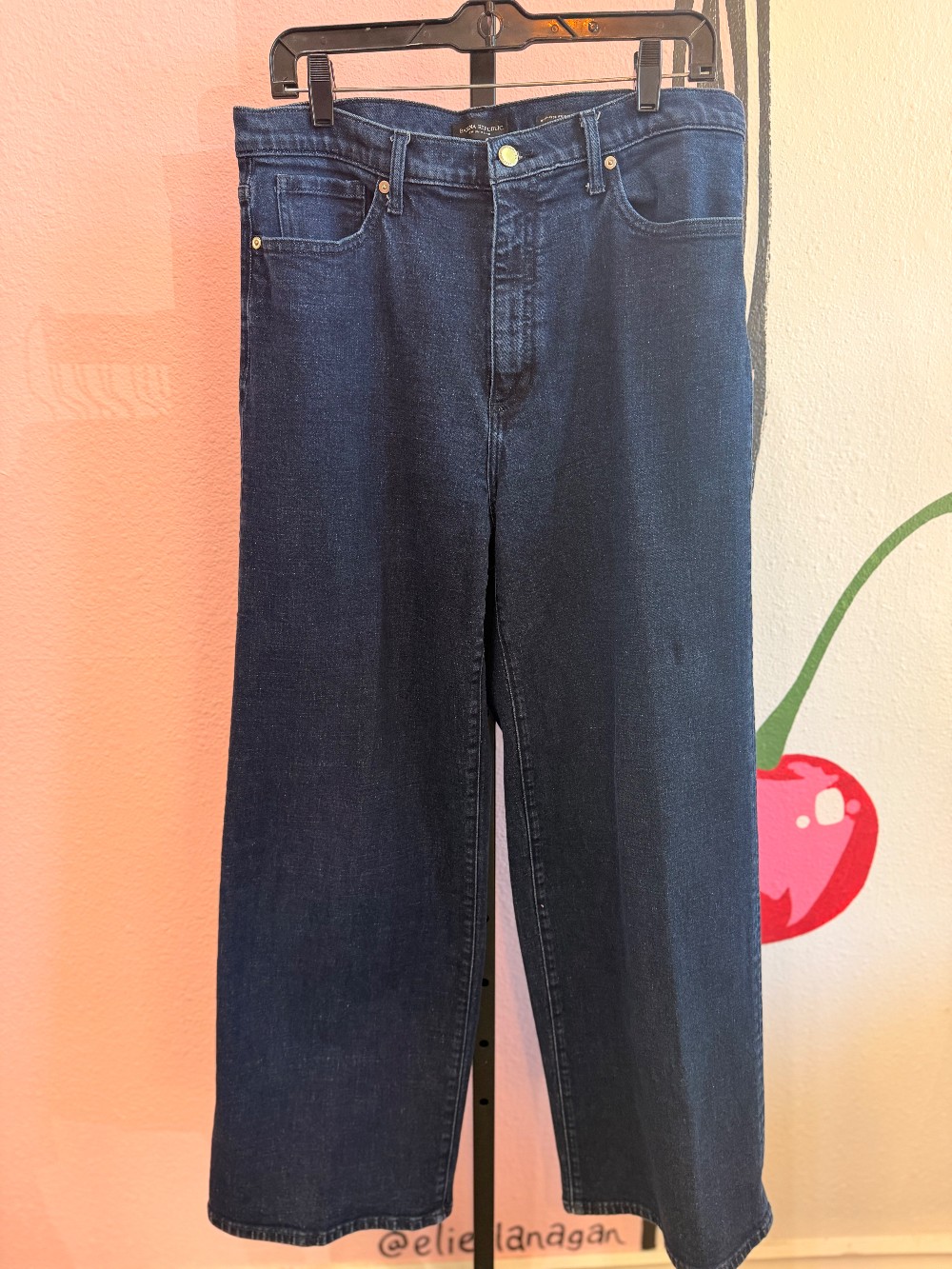 Banana Republic High Rise Wide Leg Jeans