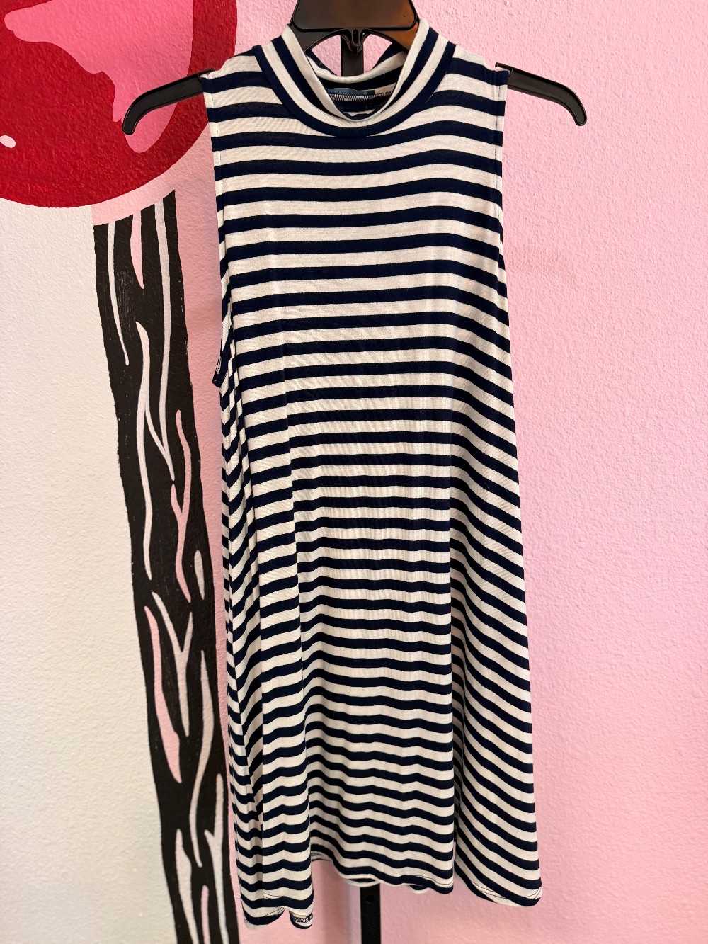 Soprano Striped Sleeveless Dress