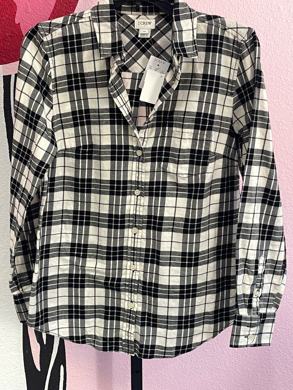 J Crew Plaid Flannel Button Down