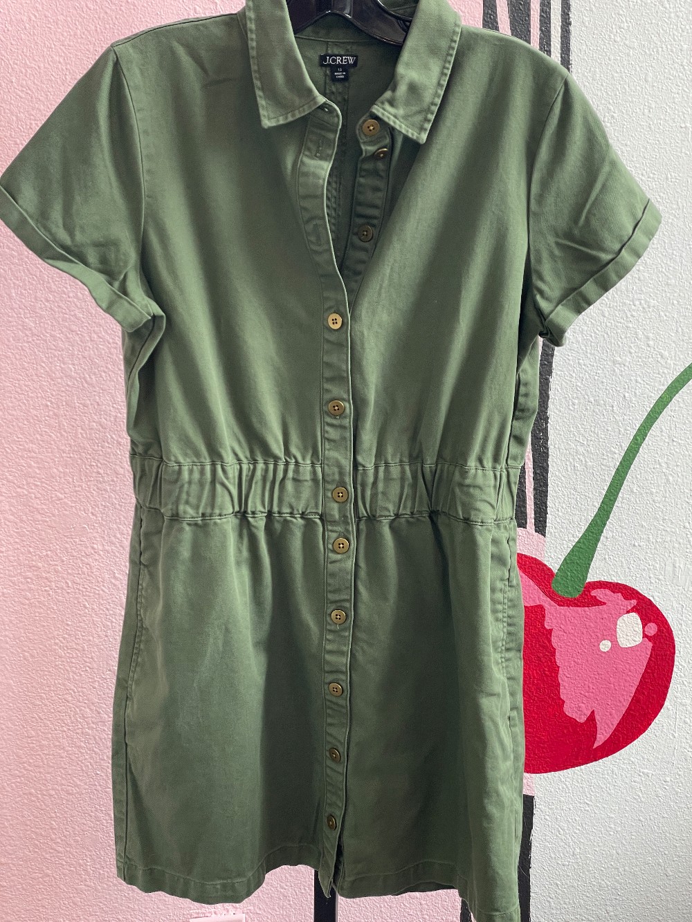 j Crew Elastic Waist Shirt Dress
