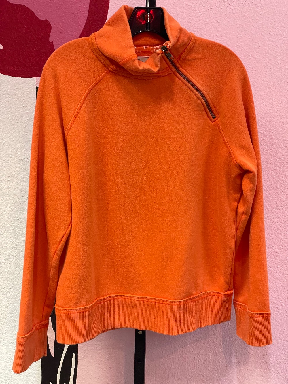 We the Free Assym Zip Mock Neck Sweatshirt