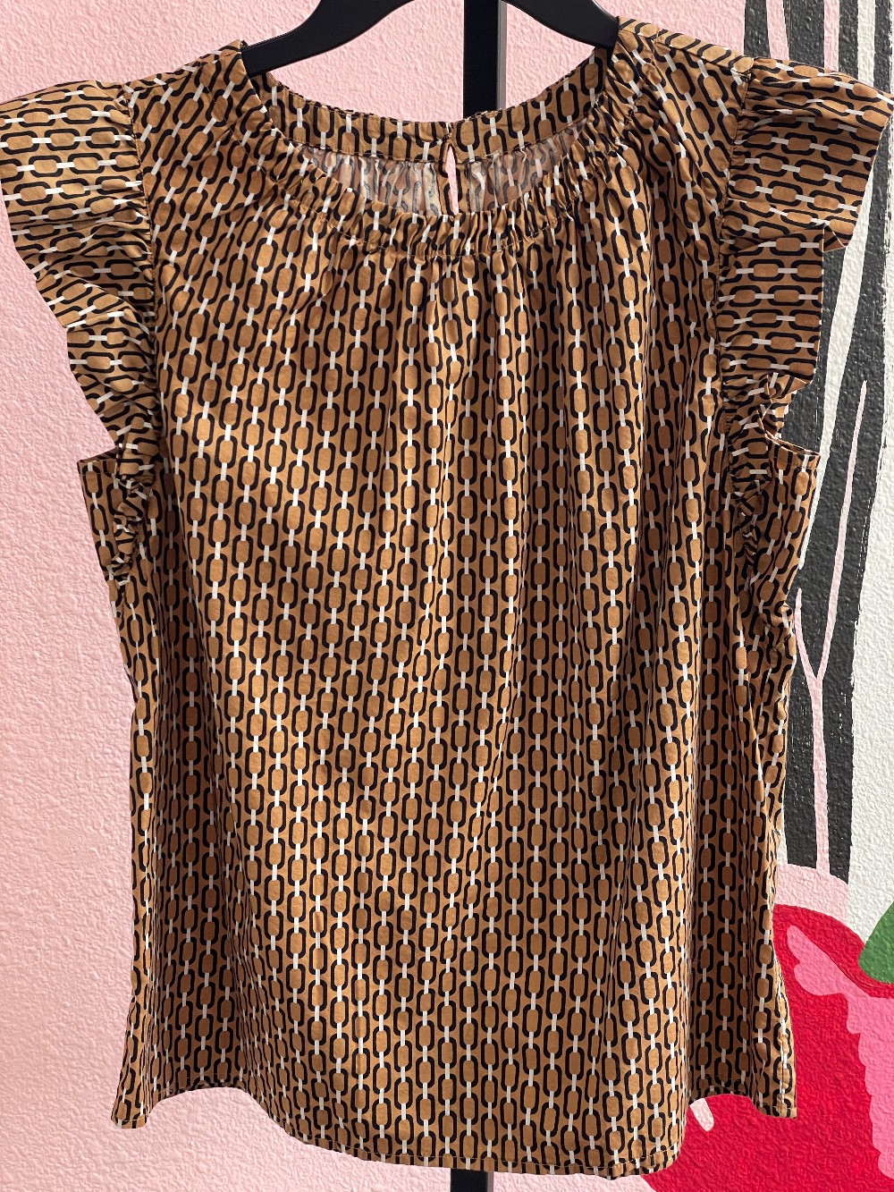 Loft Chain Link Print Blouse