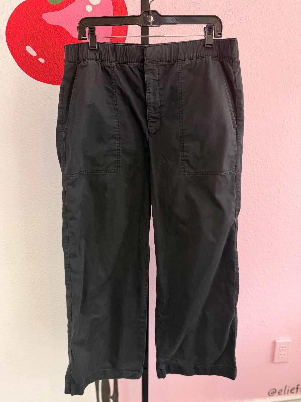 Gap Elastic Waist Wide Leg Pants