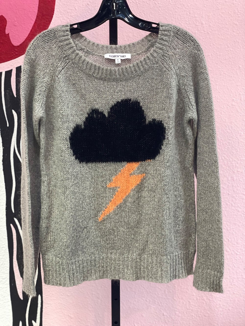 Elizabeth and James Storm Cloud Mohair Blend Sweater
