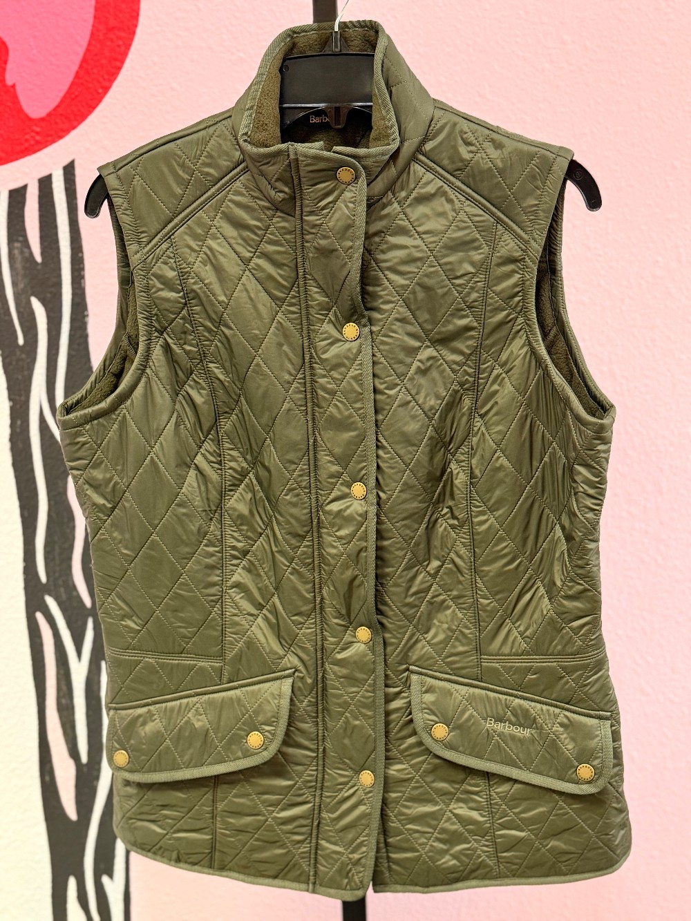 Barbour Quilted Snap/Zip Vest