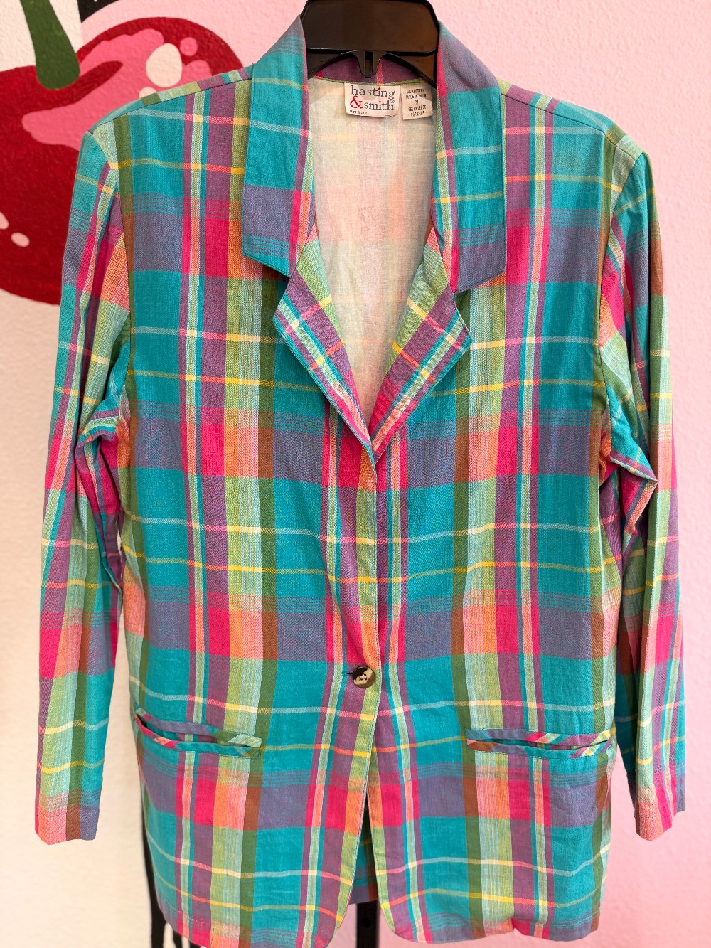 Hasting & Smith Plaid Blazer