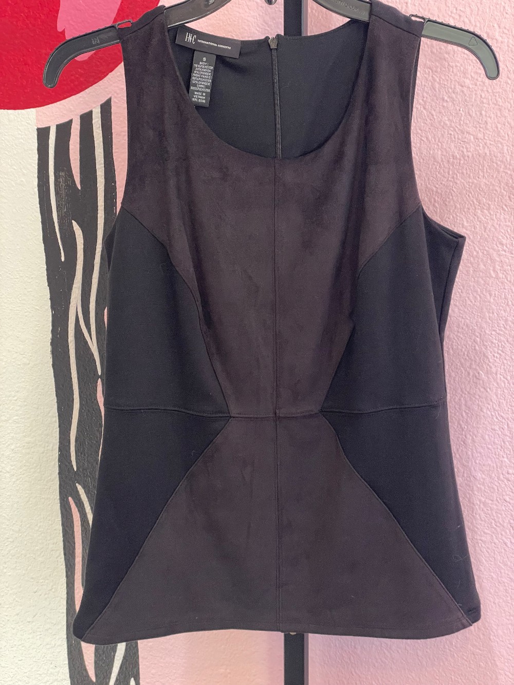 INC Faux Suede Tank