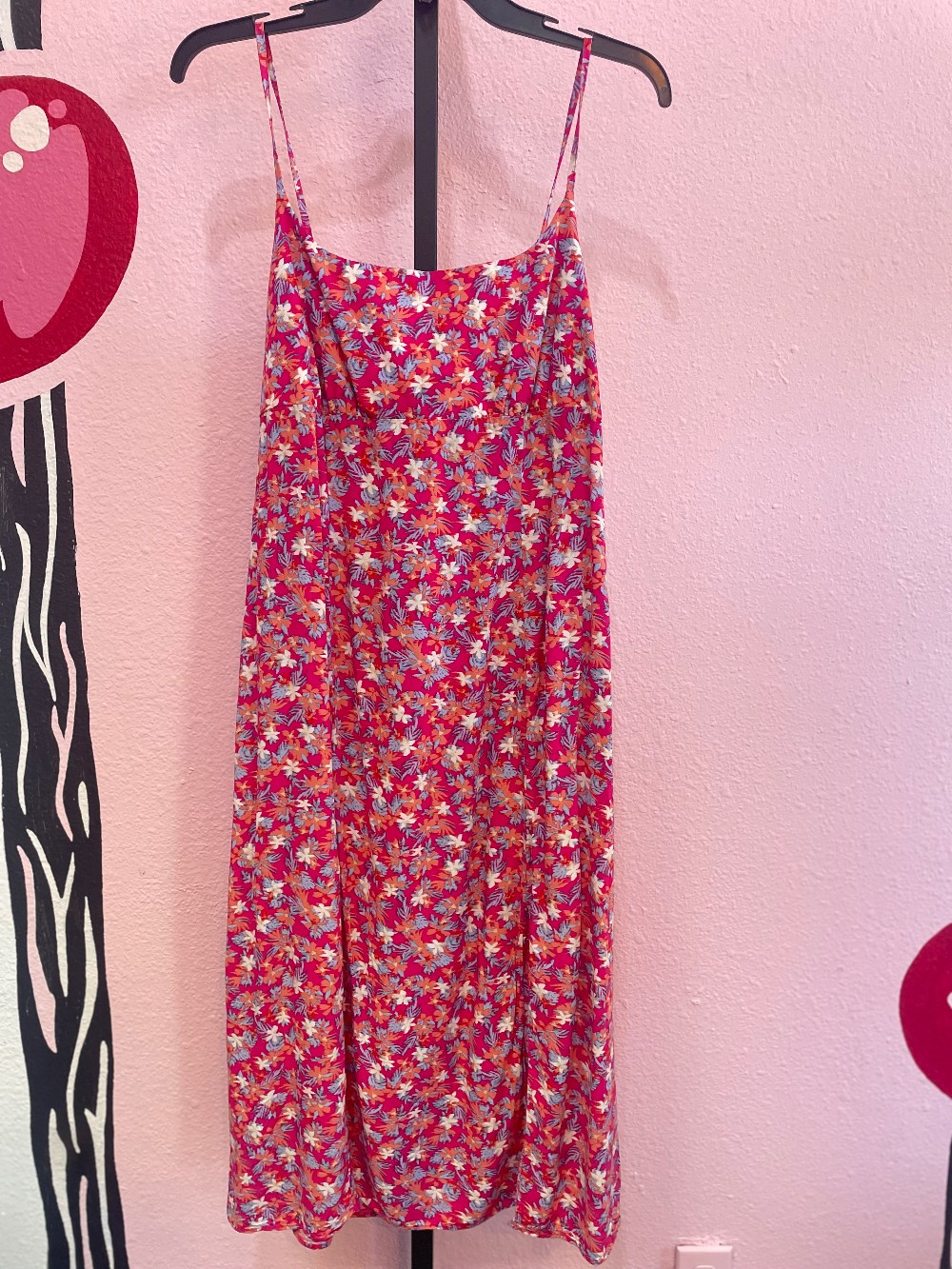 Uniqlo Floral Front Split Maxi Dress
