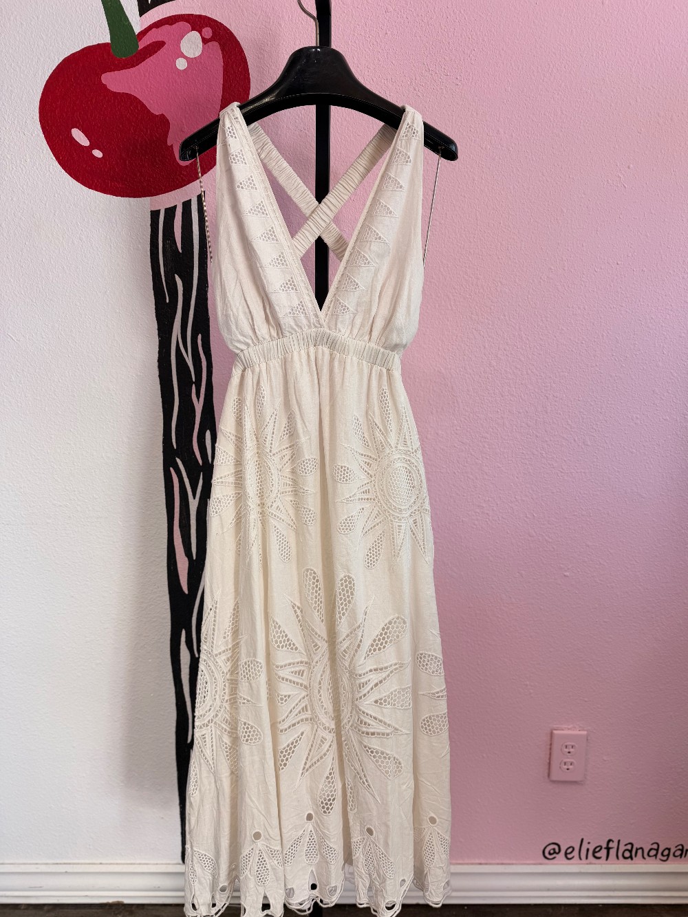 Farm Rio Crochet Maxi Dress