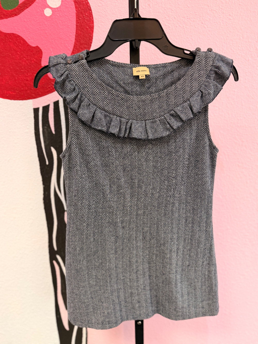 Ella Moss Herringbone Knit Top