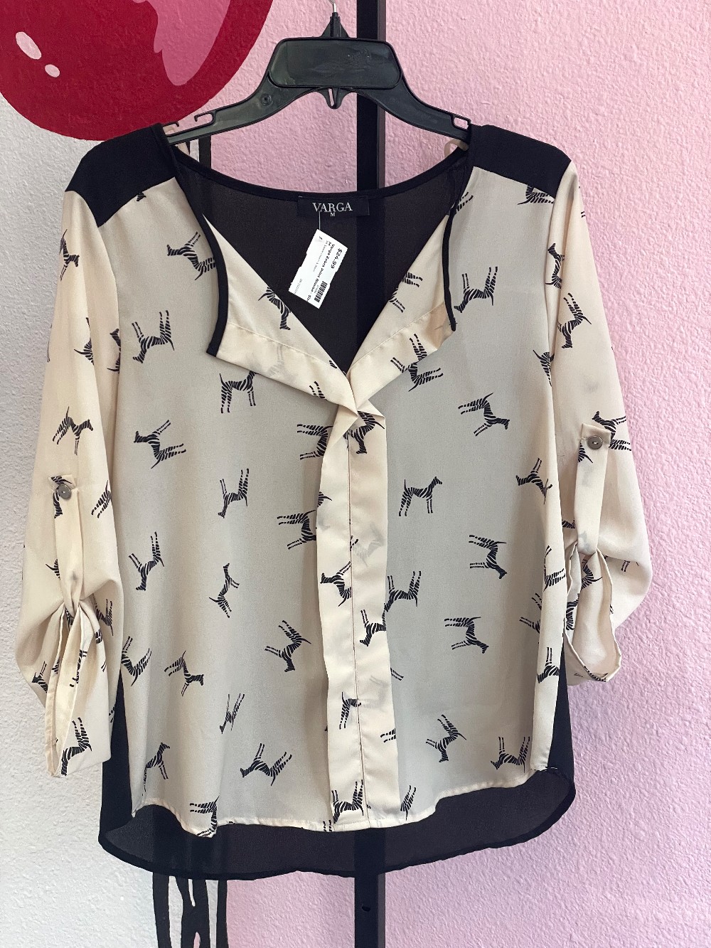 Varga Zebra Print Blouse