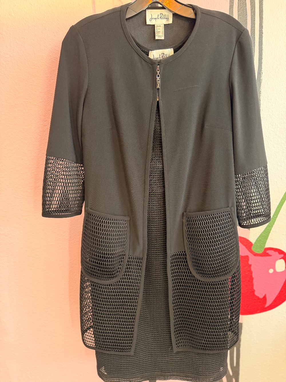 Joseph Ribkoff Mesh Dress & Jacket