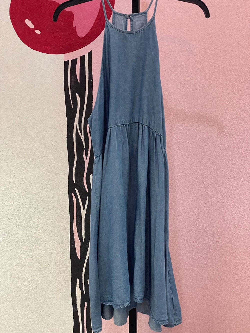 Kimchi Blue Halter Chambray Babydoll Dress