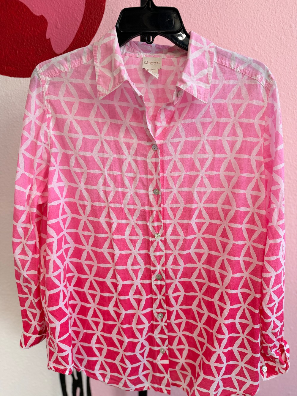 Chicos Long Sleeve Button Down