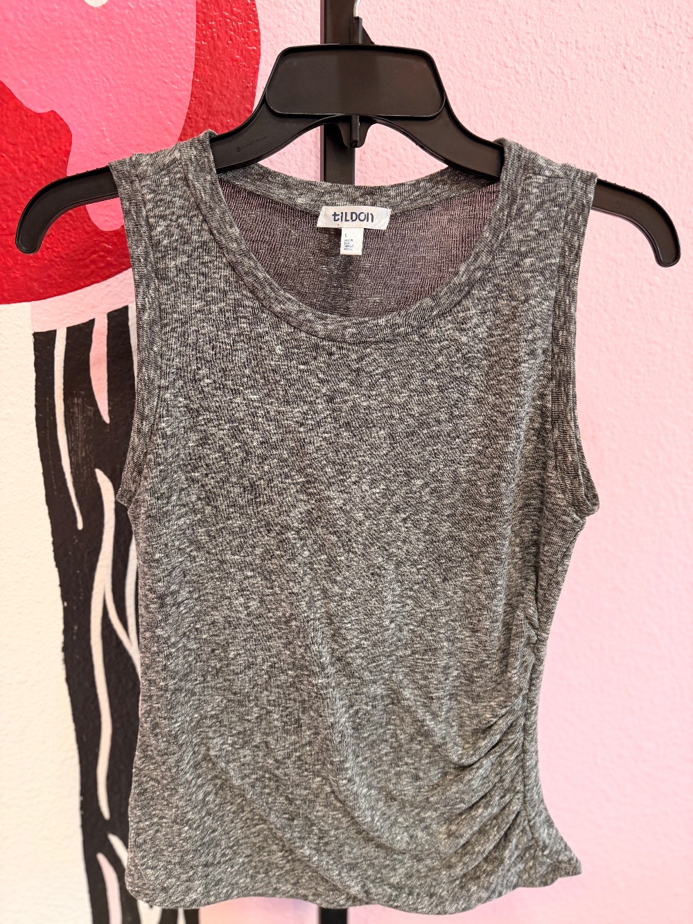 Tildon Sleeveless Side Rouch Top