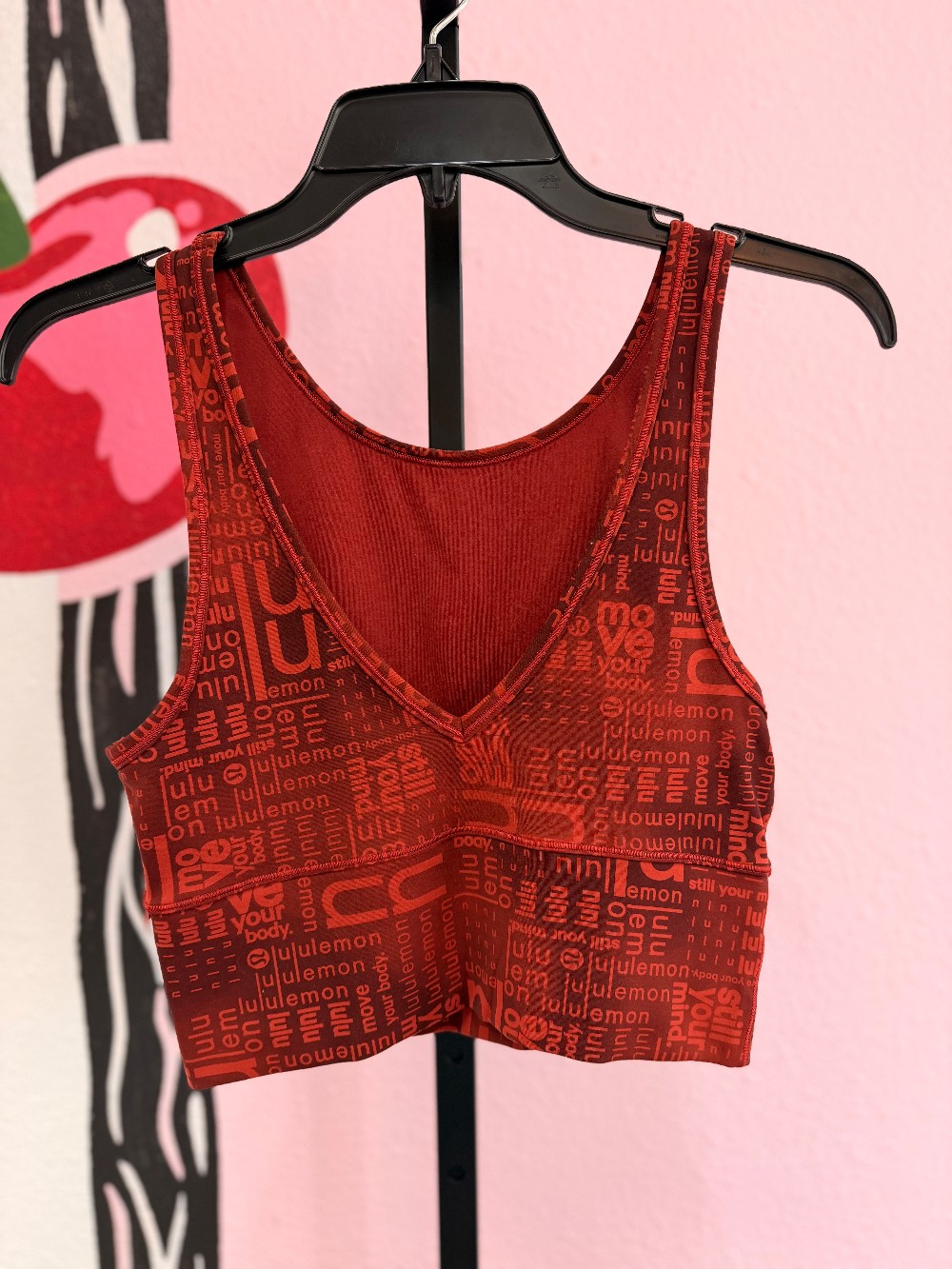 Lululemon Logo Crop Tank Top
