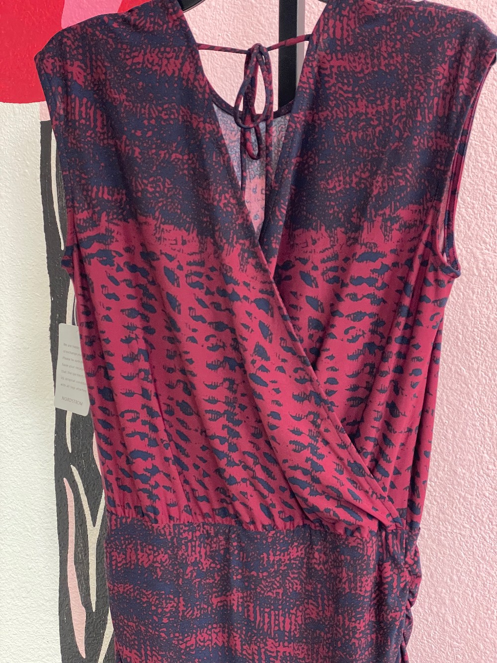 BCBG Max Azria Animal Print Ruched Dress