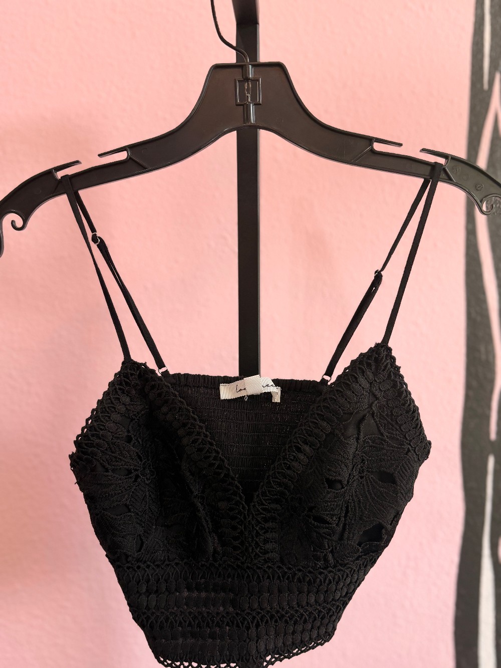 Love Tree Lace Cropped Tank Top