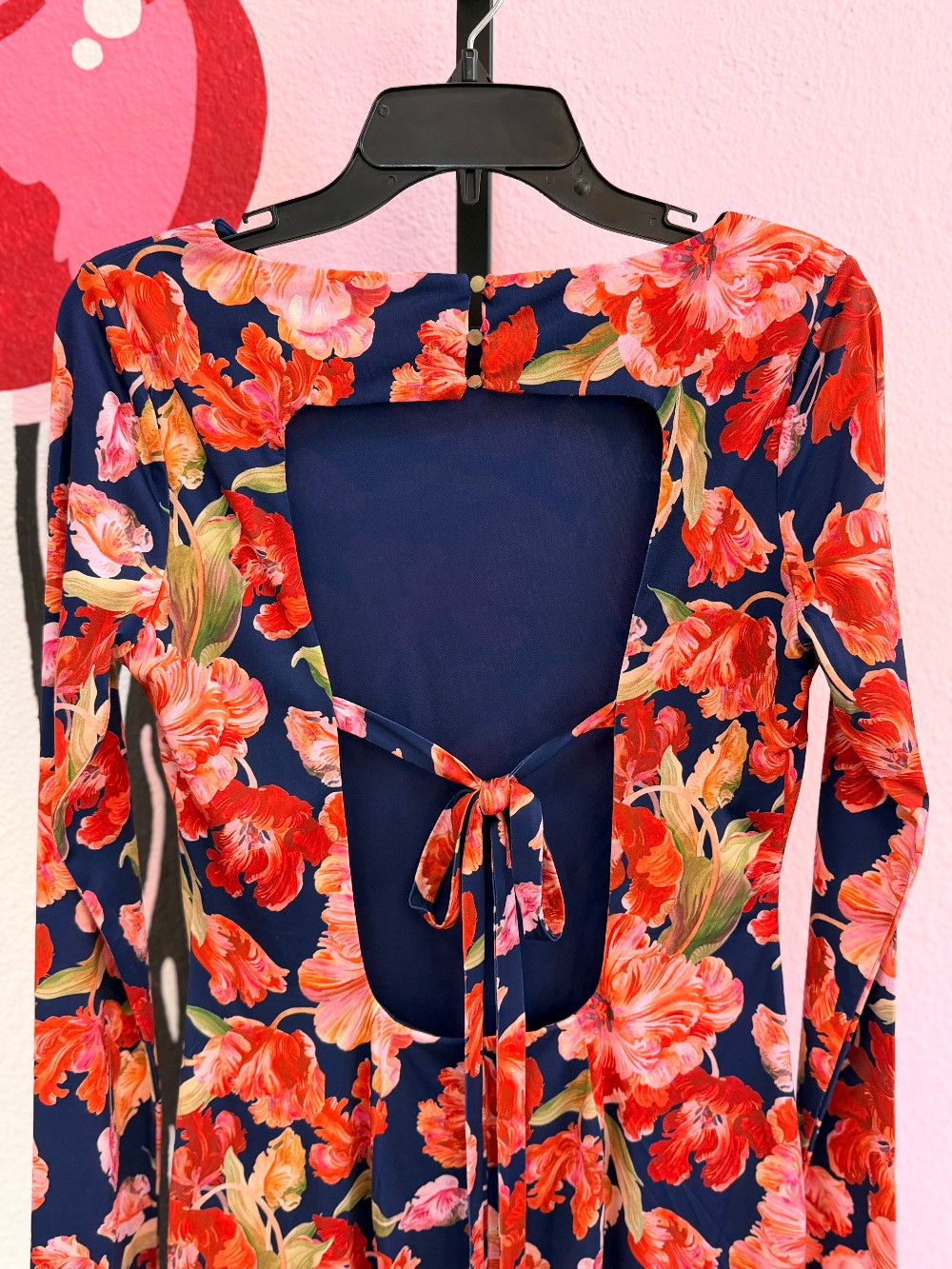Alexia Admor Floral Scoop Back Maxi Dress