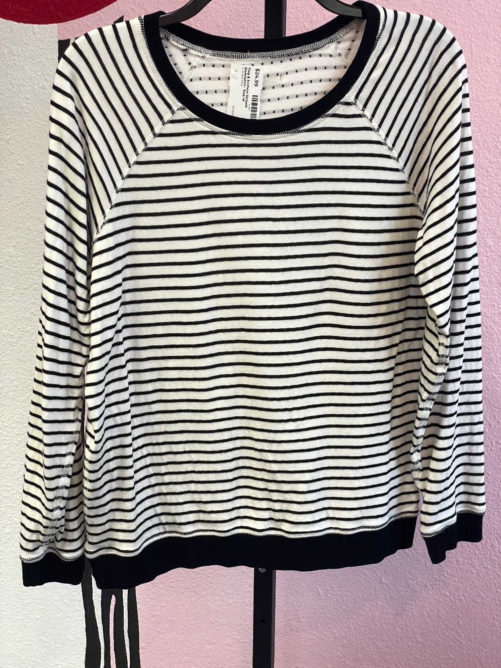 Flag & Anthem Striped Sweatshirt