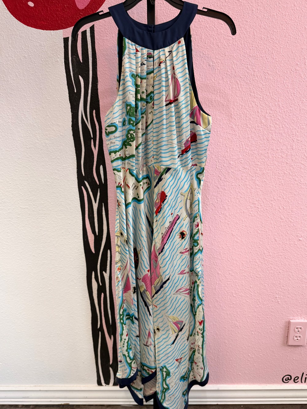 Eva Franco Halter Assymetrical Hem Dress