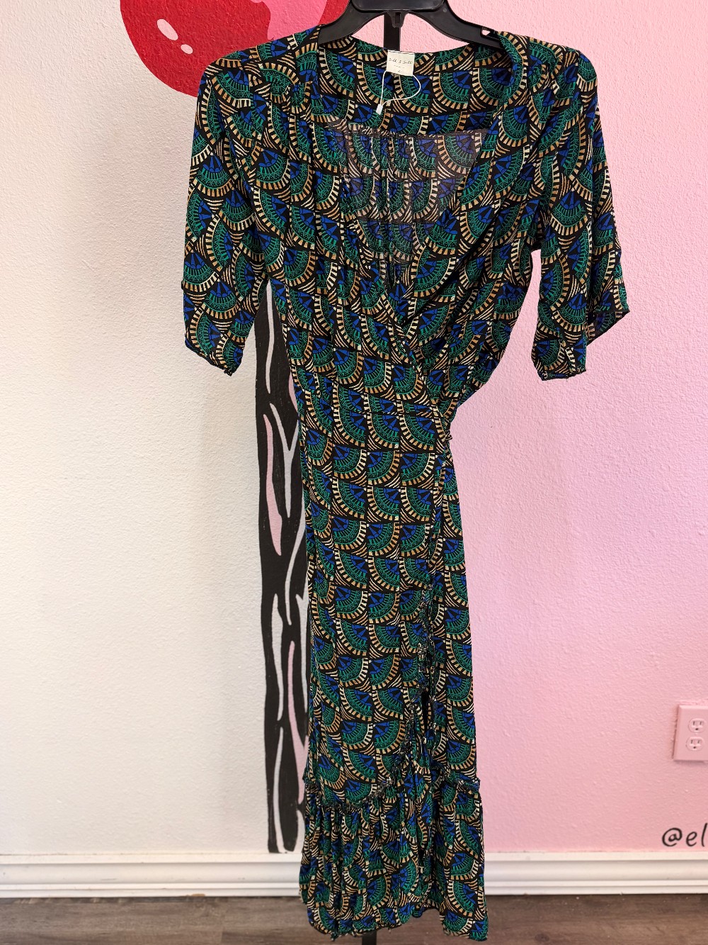 Silk & Salt Wrap Maxi Dress