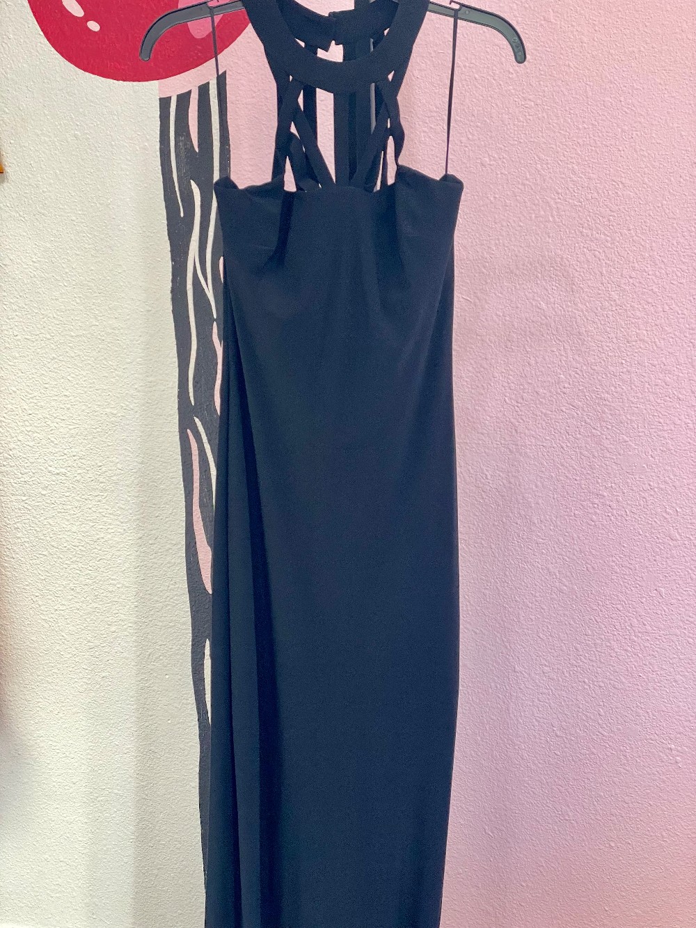 Cache Cut Out Halter Formal Maxi Dress
