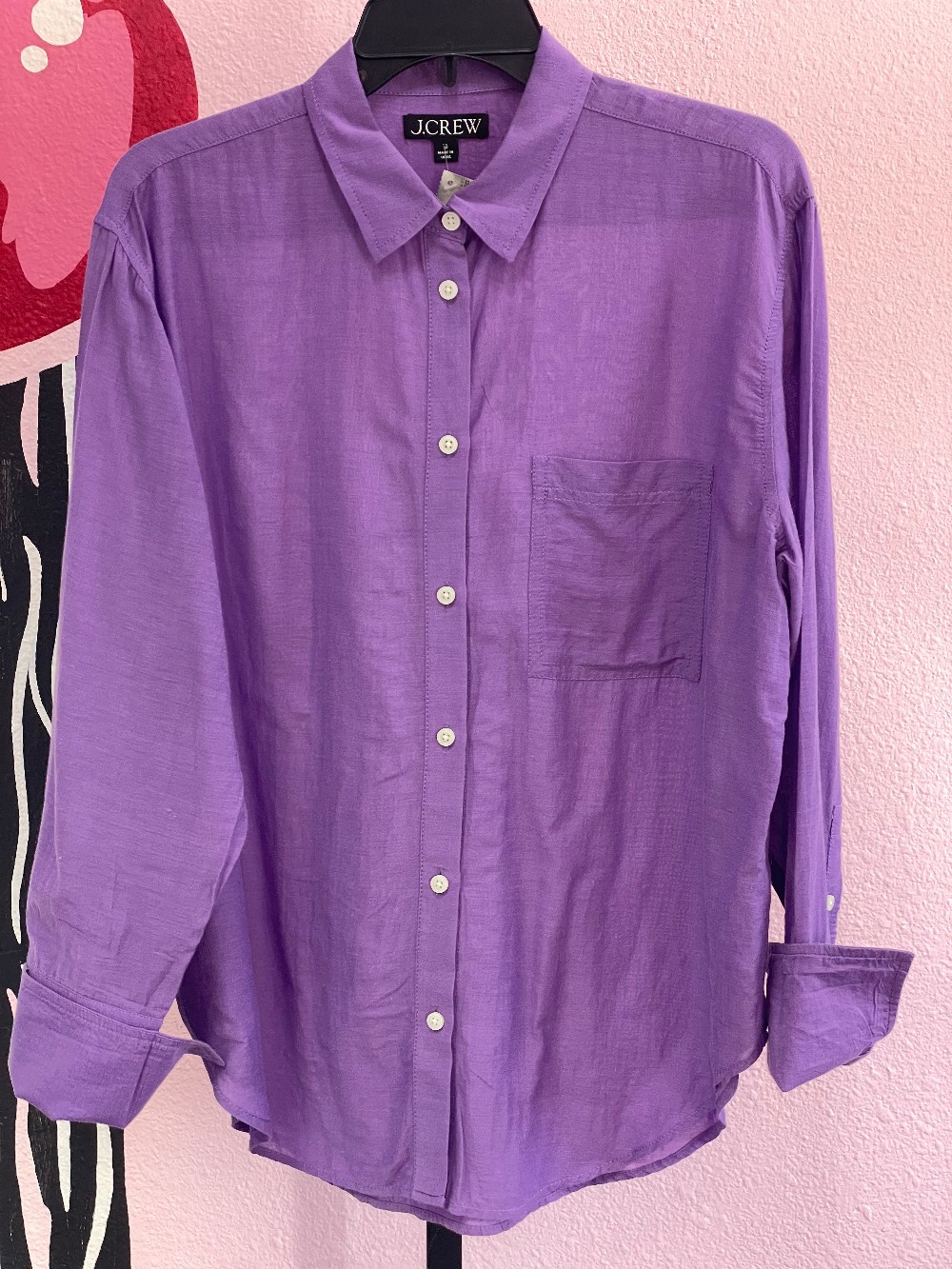 J Crew Cotton Blend Button Down