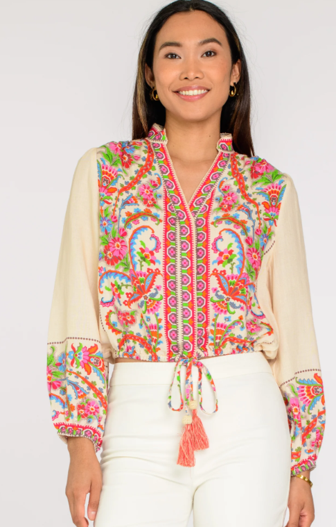 Elizabeth James - Emmet Top - Scroll with It