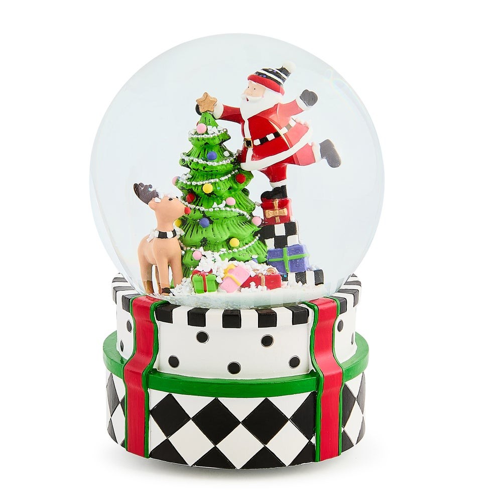 Mackenzie-Childs - Santa & Rudolph Snow Glove