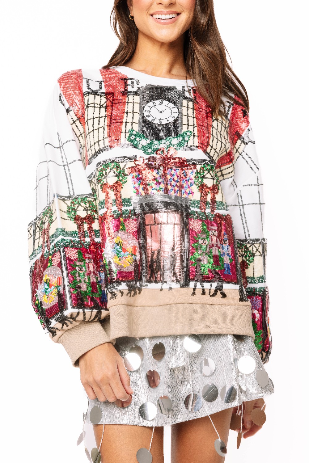 Queen of Sparkles - Store at Christmas Time Window Display Sweatshirt