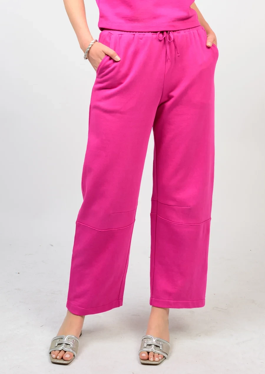 Ivy Jane - Barrel Knit Pant - Fuchsia