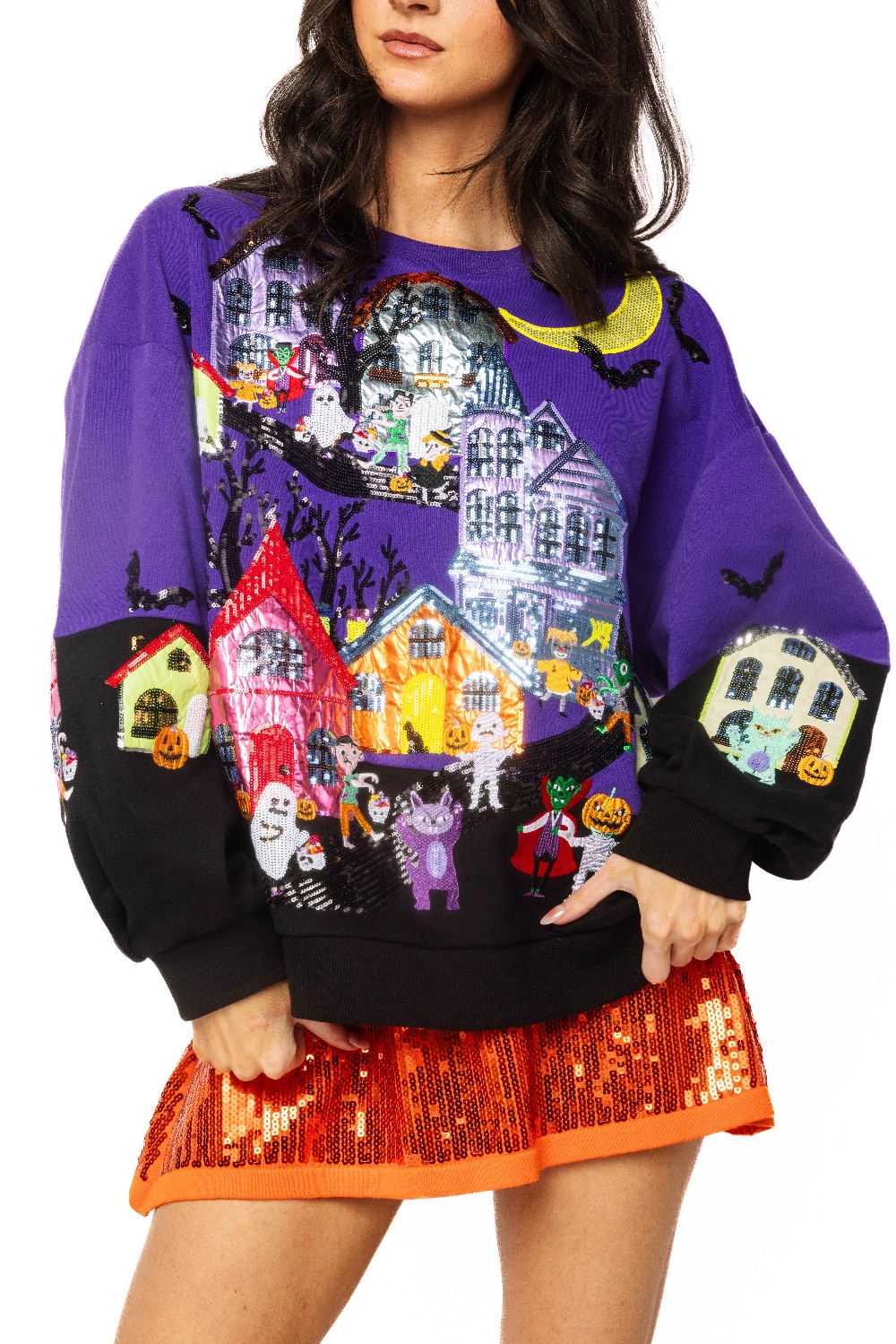 Queen of Sparkles - Purple Trick or Treat Halloween