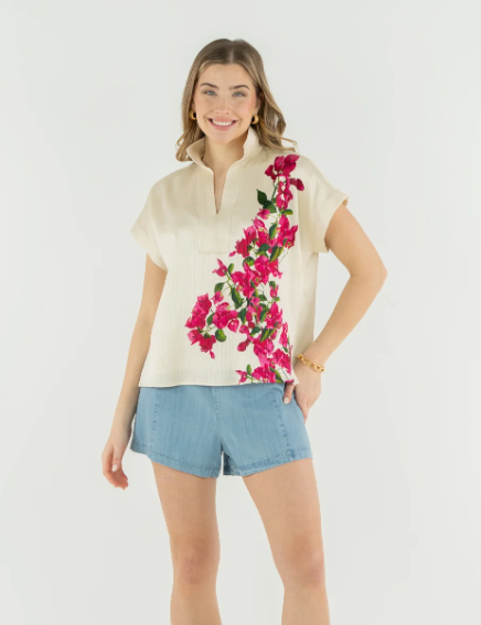 Emily McCarthy  - Riviera Top - Bougainvillea