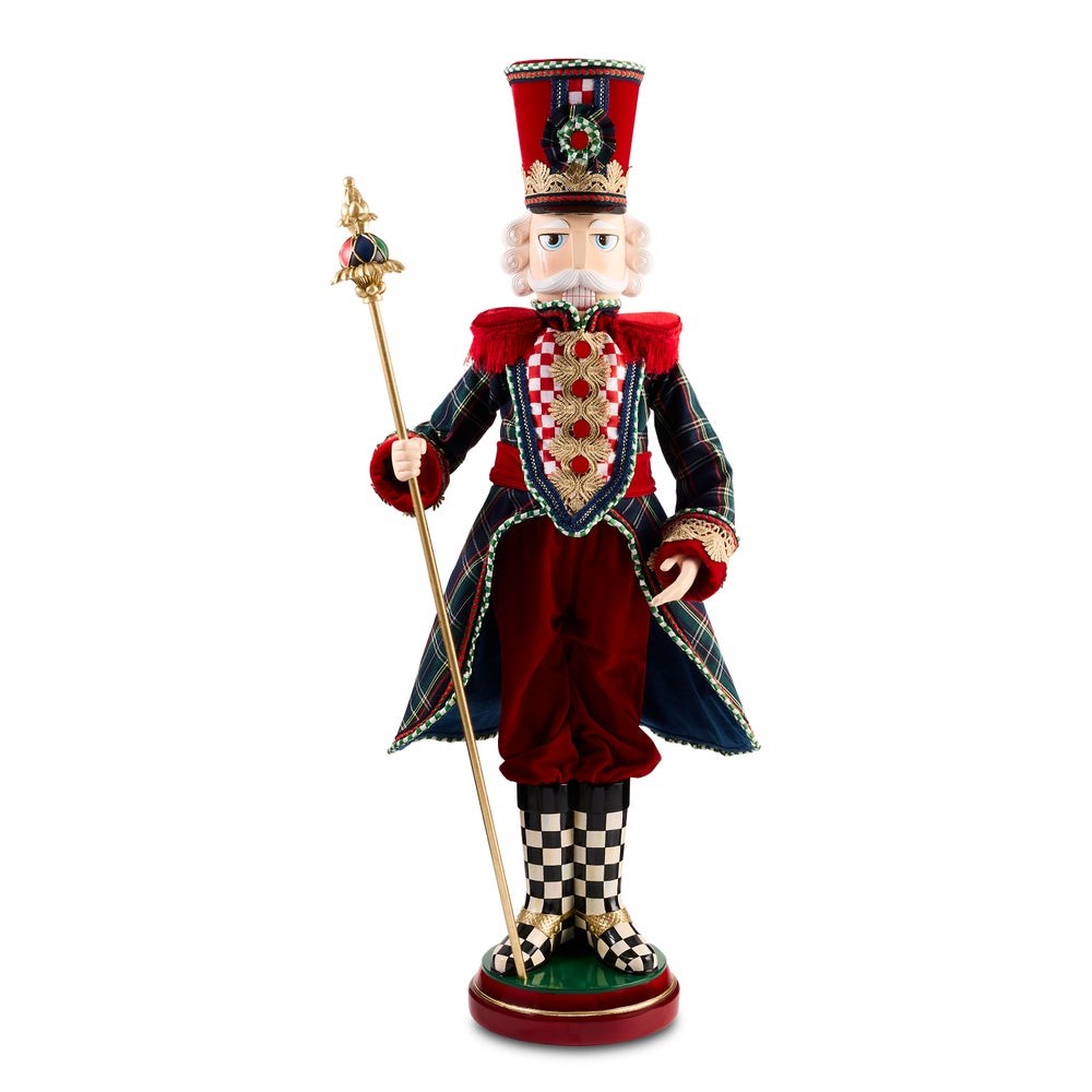MacKenzie Childs - Timeless Tartan Fabric Nutcracker