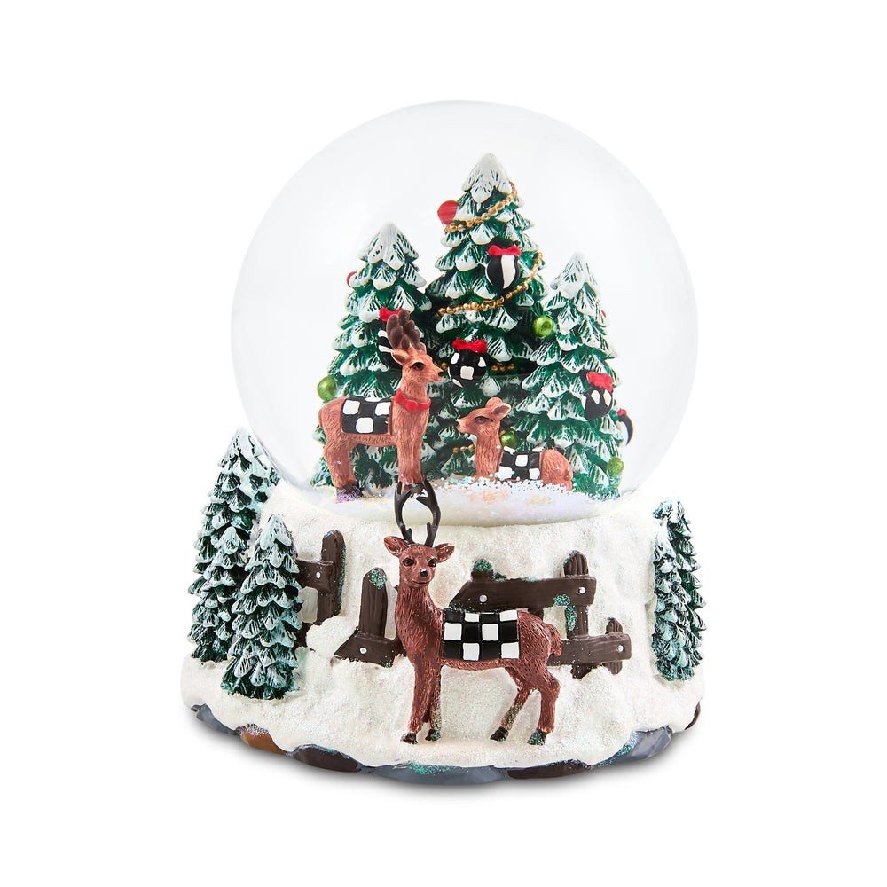 Mackenzie-Childs - Holiday Forest Deer Snow Globe