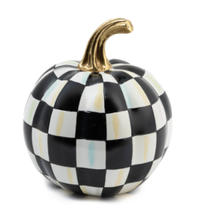 MacKenzie-Childs - Courtly Check Glossy Mini Pumpkin