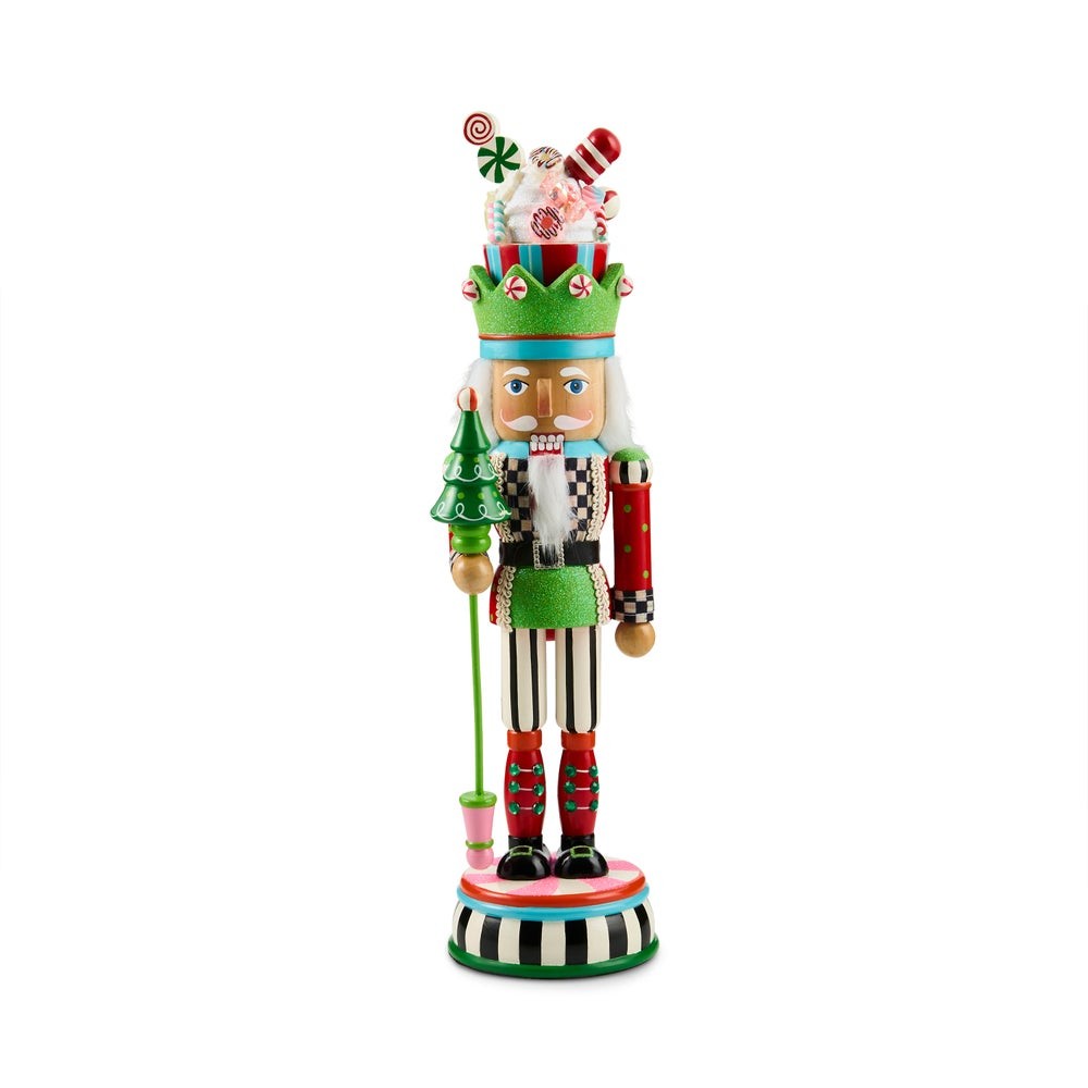Mackenzie-Childs - Confetti Christmas Wood Nutcracker