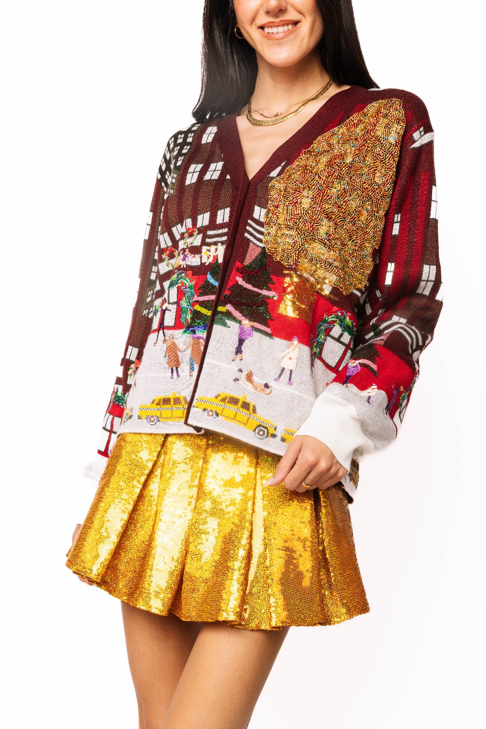 Queen of Sparkles - Rockefeller Center Cardigan