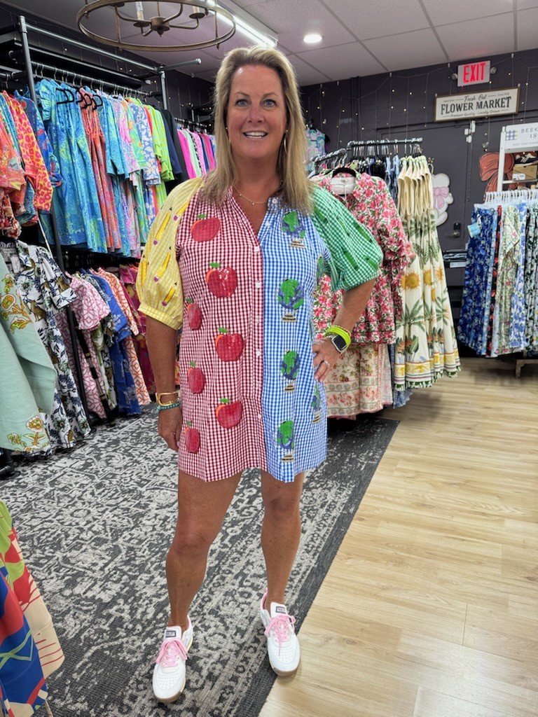 Queen of Sparkles - CB Gingham Teacher Dress