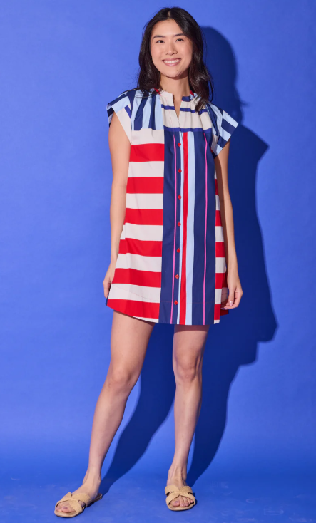 Alden Adair - Tucker Dress - Maritime Stripe